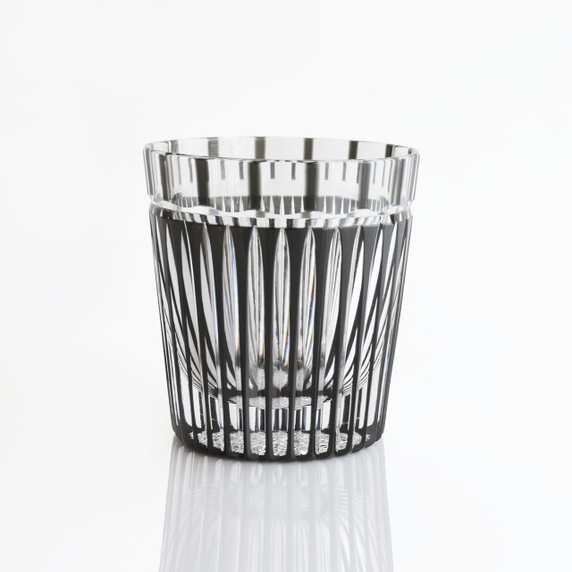 オールドグラス / 黒 [江戸切子] /銀座紀州備長炭ショップ 掌