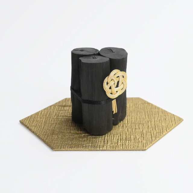 炭飾り/ 亀甲[備長炭オブジェ] /銀座紀州備長炭ショップ 掌 オンライン