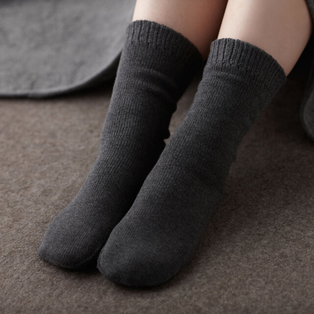 ニットルームソックス［備長炭繊維×コットンカシミヤ あたたか］