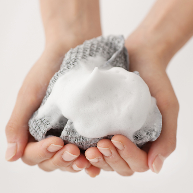 墨備長炭染マロンアオリ手提げ 未使用 チャコールラザークロス [備長炭繊維使用 泡立てネット]/【備長