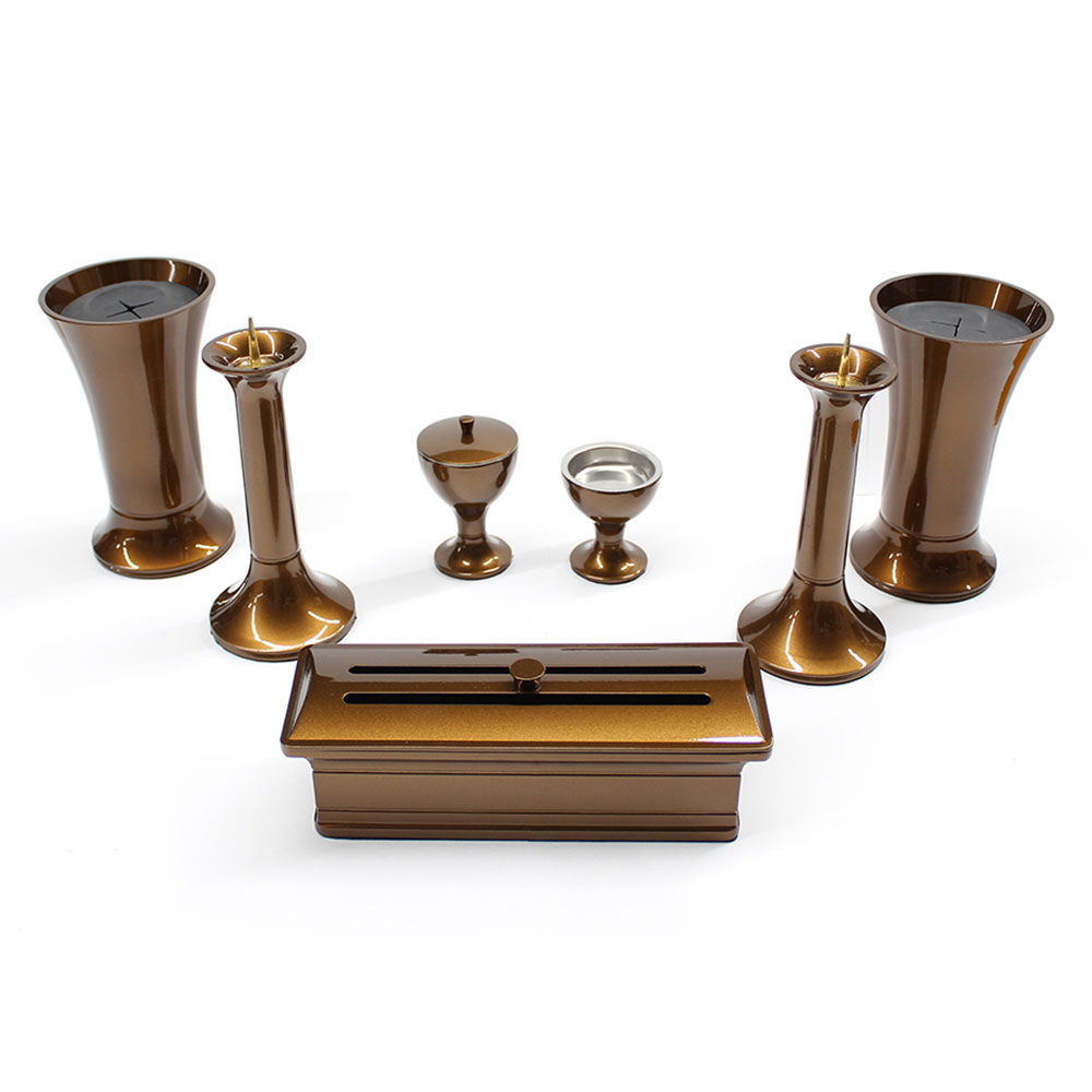 仏具7点セット 風雅 4.5寸 オーク