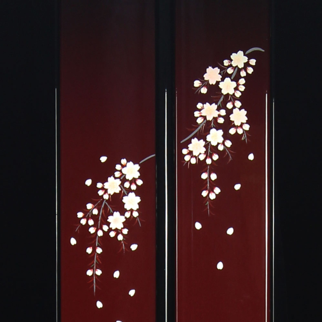 京仙華(蒔絵) 黒とうるみ