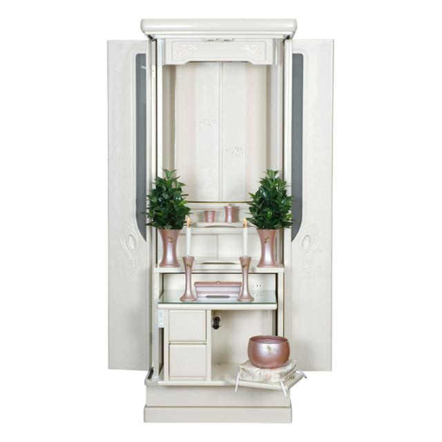 家具調仏壇 ティアナ パールホワイト