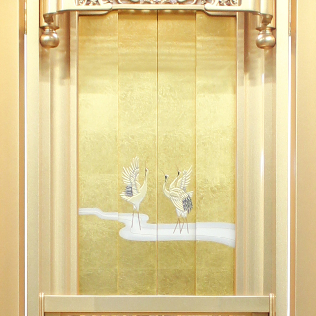 厨子型仏壇 正徳36 経机分離型 黒檀調