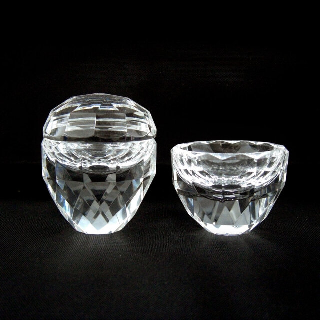 水・ご飯入れセット クリスタル 小｜創価学会 田中仏壇店