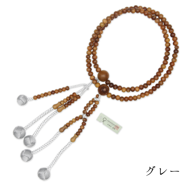 男性用念珠 白檀 八葉紋入｜創価学会仏壇 田中仏壇店