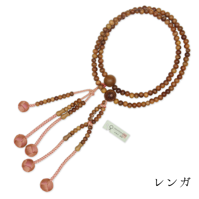 女性用念珠 白檀 八葉紋入｜創価学会仏壇 田中仏壇店