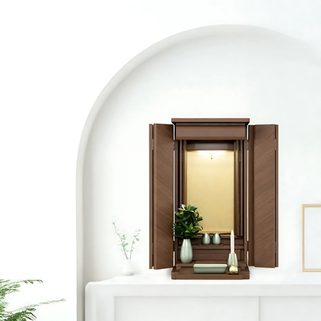 創価学会仏壇 上置き仏壇 ラーソ 【電動】(特装御本尊様対応)