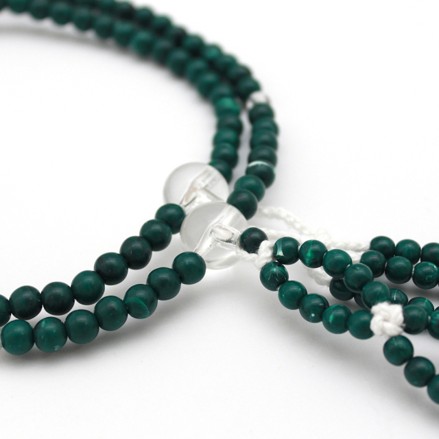 男性用念珠 孔雀石｜創価学会仏壇・仏具 田中仏壇店