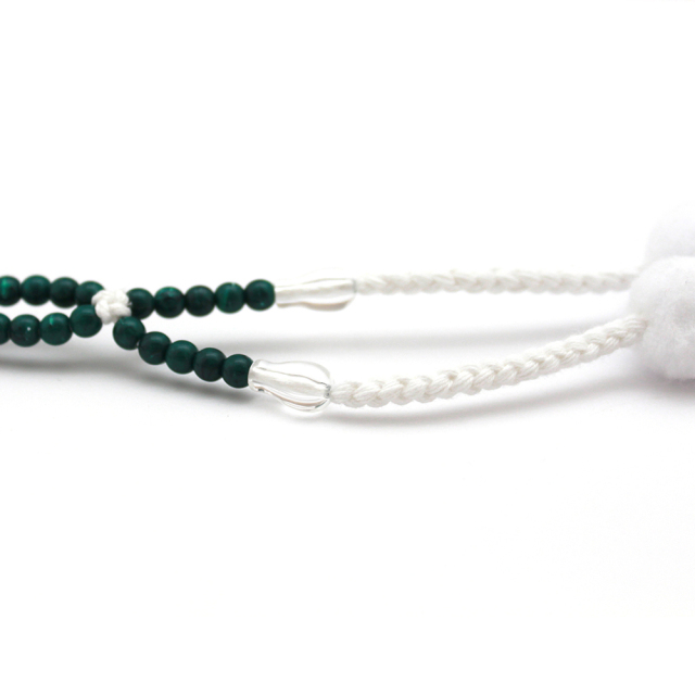 男性用念珠 孔雀石｜創価学会仏壇・仏具 田中仏壇店