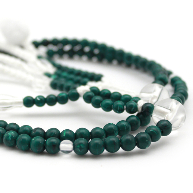 男性用念珠 孔雀石｜創価学会仏壇・仏具 田中仏壇店