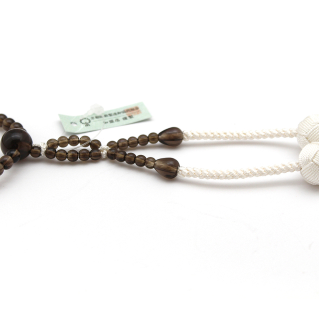 女性用念珠 茶水晶｜創価学会仏壇・仏具・数珠 田中仏壇店