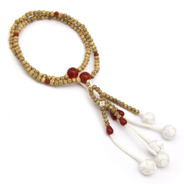 女性用念珠 星月菩提樹と瑪瑙(メノウ)｜創価学会仏壇・仏具 田中仏壇店