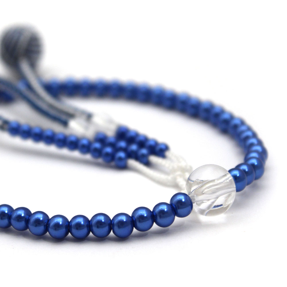 PC念珠 女性用 メロディー マリンブルー