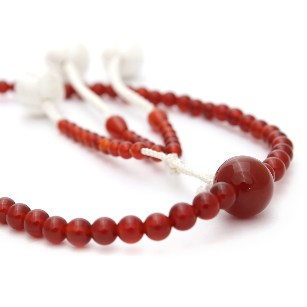 貴石念珠 女性用 瑪瑙(メノウ)