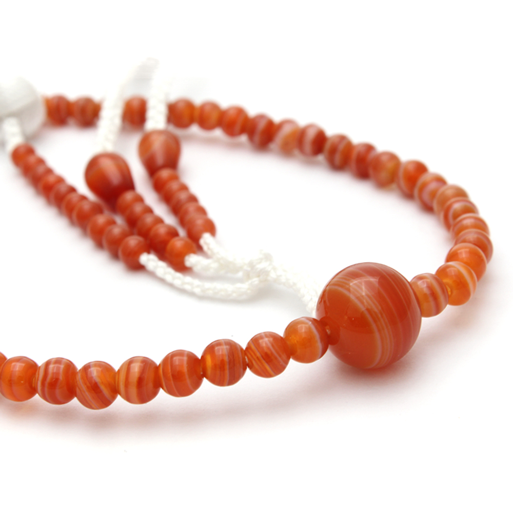 女性用念珠 縞瑪瑙｜創価学会仏壇・仏具・数珠 田中仏壇店