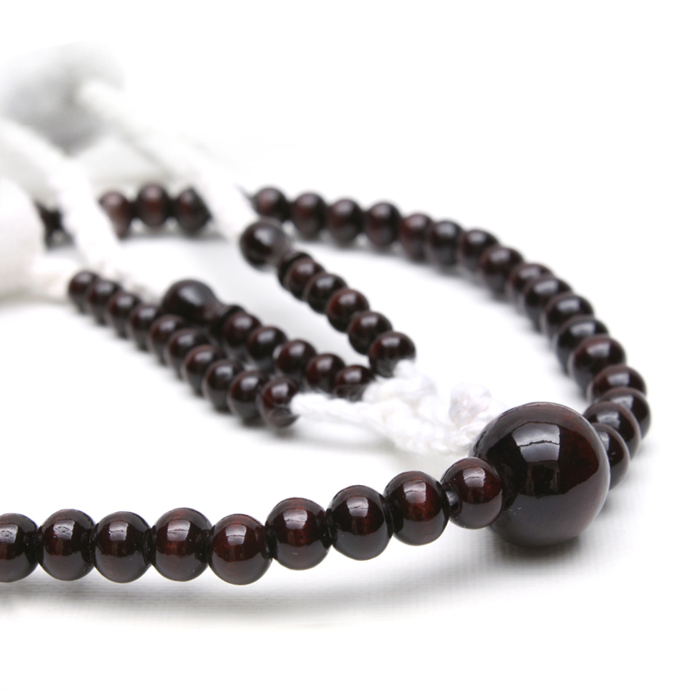 木製念珠 女性用 紅梅