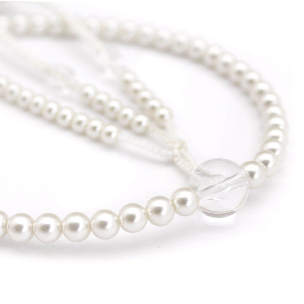 パール念珠 ホワイト