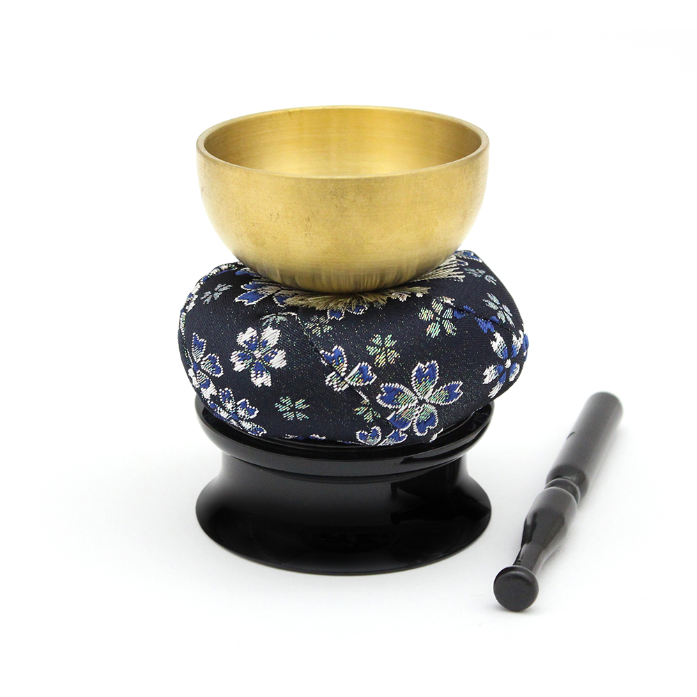 いにしえりんセット 丸布団 青