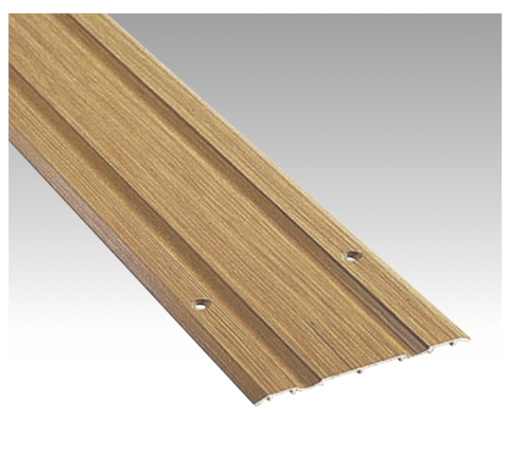 室内用　二枚引戸用Vレール　木目色　ナチュラル　(商品コード：m-027-1)　床置き　敷居カバー　【オプション金物】