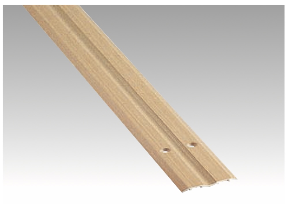室内用　一枚引戸用Vレール　木目色　ナチュラル　(商品コード：m-046-1)　床置き　敷居カバー　【オプション金物】