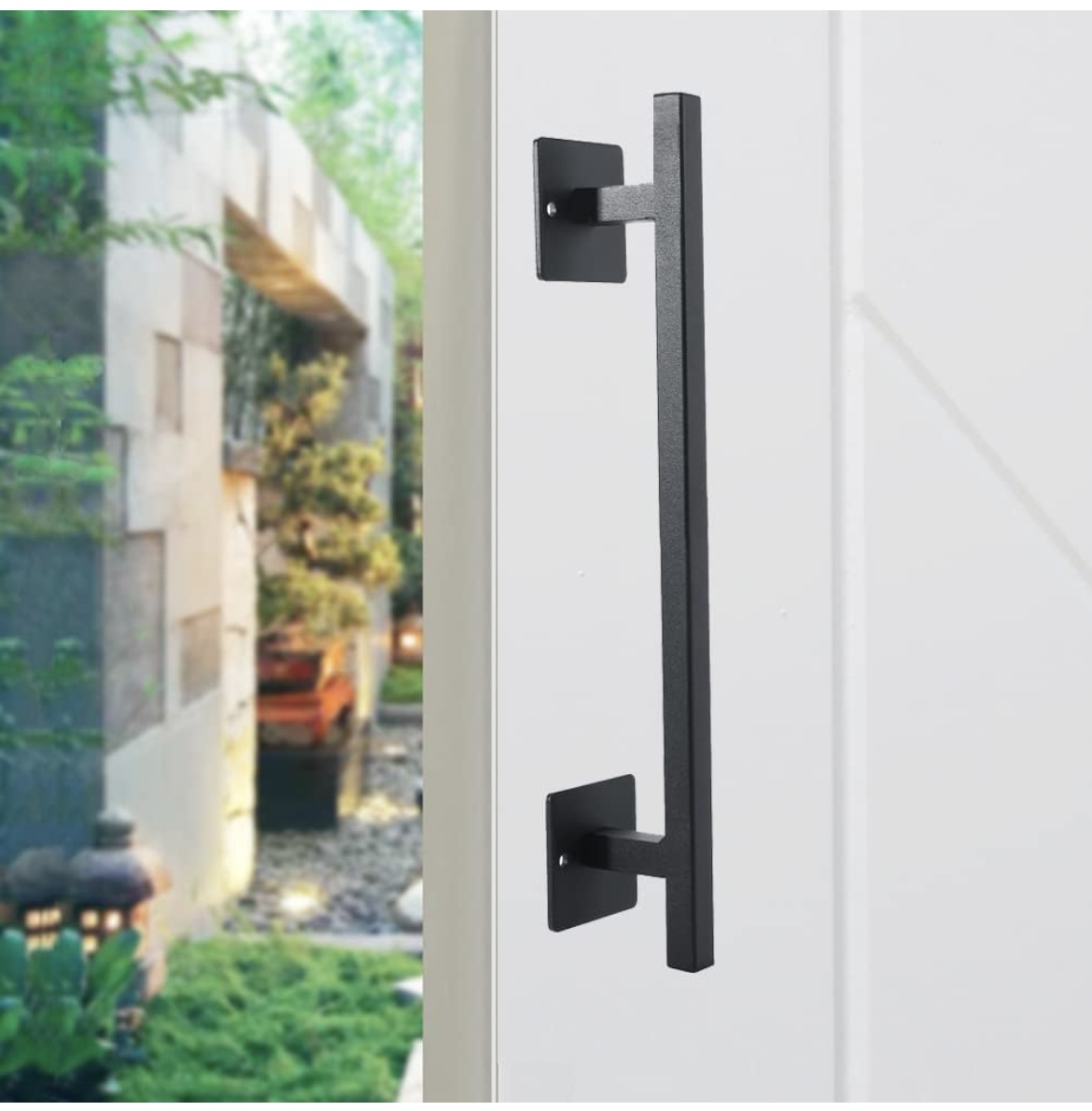 ドアハンドル　取手　鉄製取っ手　300mm（商品コード：aian-001-1）　【オプション金物】