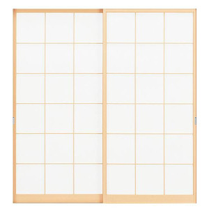 荒間（あらま）オーダー障子　2枚障子　室内対応　木製建具　(商品コード：sho-004) 　枠内：高さ1701mm～1900mm以下×枠内：幅1800mm以下※高さは上下のミゾ深さ含みません。【条件付き送料無料】オーダー　引違い戸　ご希望サイズ可能。　2枚価格