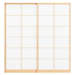 大吹荒寄(おおふきあらよせ)　オーダー障子　2枚　室内対応　木製建具　(商品コード：sho-008) 　枠内：高さ1501mm～1700mm以下×枠内：幅1800mm以下※高さは上下のミゾ深さ含みません。【条件付き送料無料】オーダー　引違い戸　ご希望サイズ可能。　2枚価格