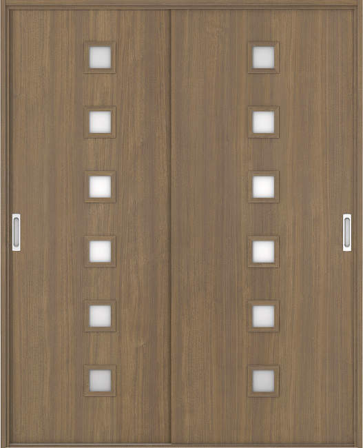 オーダー室内用ハイグレード　引違戸　三方枠付　Vレール　（higt-grade-hl-05）枠外高さ：～2440mm以下×枠外幅：1850mm以下対応です。オーダー建具できます。