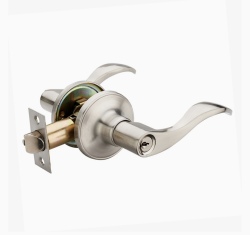 レバーセット 　鍵付き　シルバー色　（商品コード：720tnl3-3）　【シリンダー×プッシュ施錠　個室】　【オプション金物】