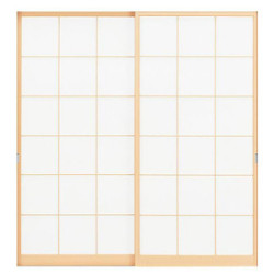 荒間（あらま）オーダー障子　2枚障子　室内対応　木製建具　(商品コード：sho-004) 　枠内：高さ1701mm～1900mm以下×枠内：幅1800mm以下※高さは上下のミゾ深さ含みません。【条件付き送料無料】オーダー　引違い戸　ご希望サイズ可能。　2枚価格