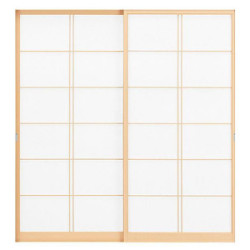 大吹荒寄(おおふきあらよせ)　オーダー障子　2枚　室内対応　木製建具　(商品コード：sho-008) 　枠内：高さ1501mm～1700mm以下×枠内：幅1800mm以下※高さは上下のミゾ深さ含みません。【条件付き送料無料】オーダー　引違い戸　ご希望サイズ可能。　2枚価格