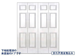 サイズ(1504×2000×34) 四枚折戸　メイソナイト HDFクローゼットドア コロニスト
