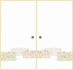 観音開き　両開き　【Sサイズ→高さ:200mm～1000mm以下×幅:1820mm以下対応】オーダー押入れ襖　観音開き（fks-005）　　　　No/３０５
