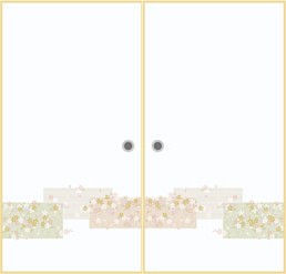 観音開き　両開き　【Sサイズ→高さ:200mm～1000mm以下×幅:1820mm以下対応】オーダー押入れ襖　観音開き（fks-005）　　　　No/３０５