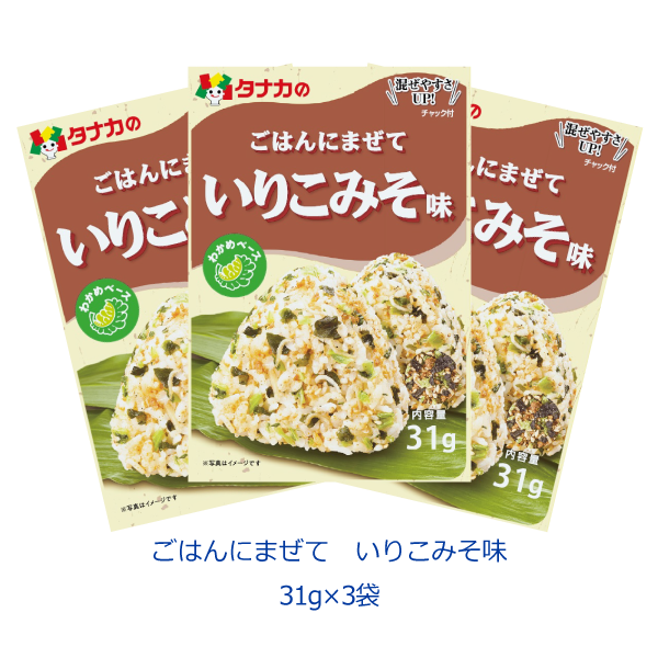 タナカのふりかけ　ごはんにまぜて　いりこみそ味　31g×3袋