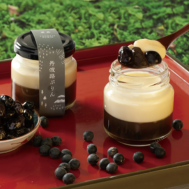 出産内祝い 丹波路 「黒豆プリン」 10個入り