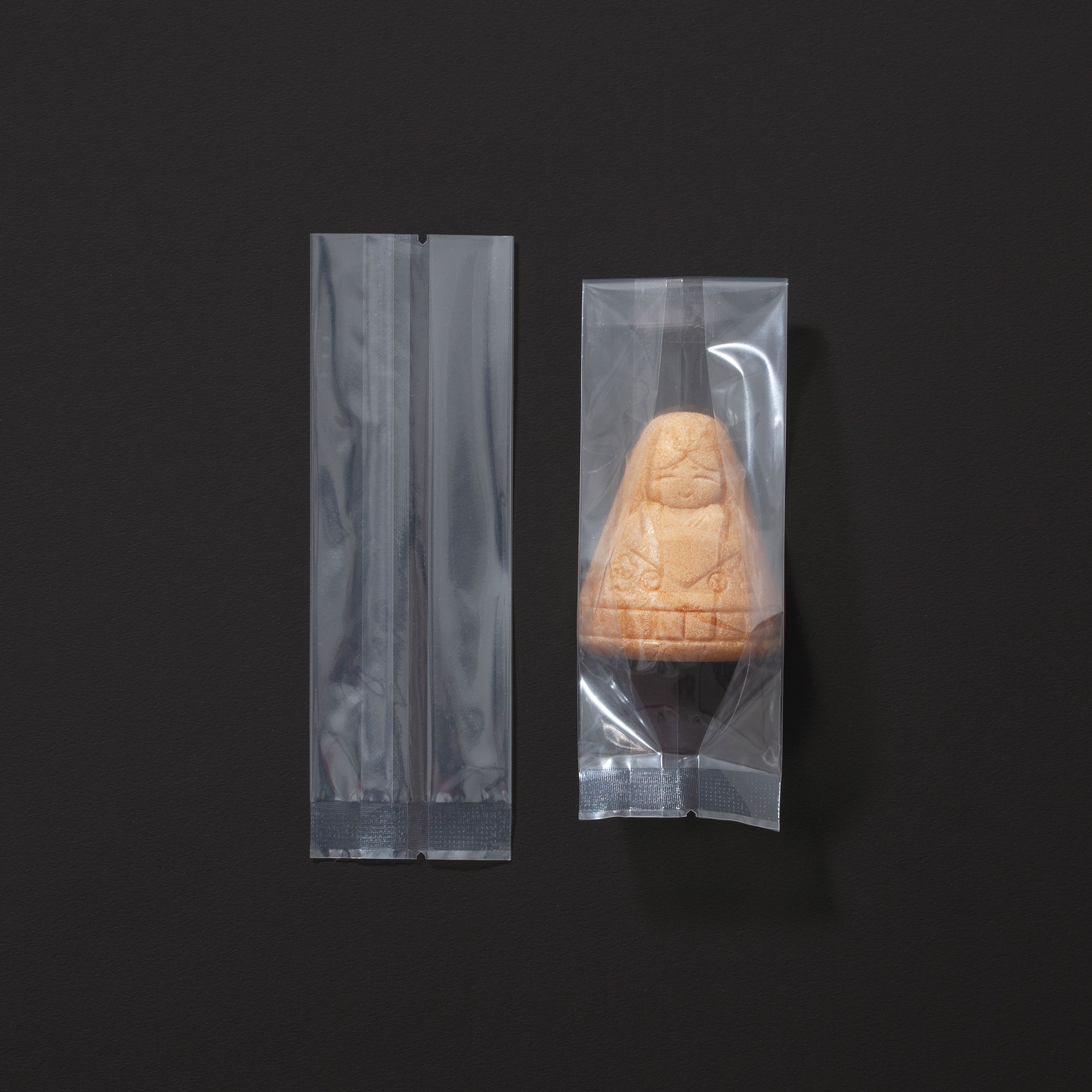 個包装紙142] 無地透明 135×45×35 | たねらく「最中の皮・最中種
