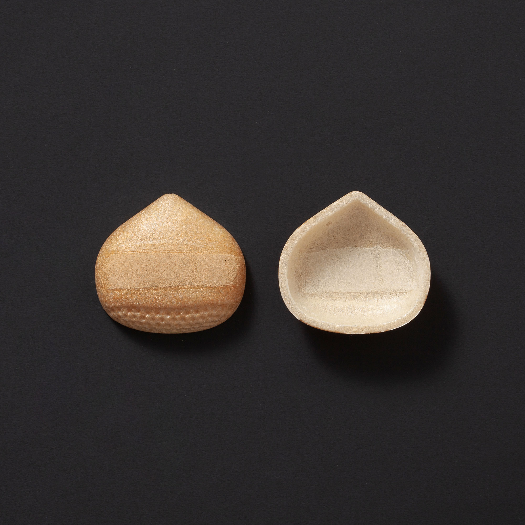 根付け　栗がついた皮の袋 楽天市場】皮むき器 栗 栗専用皮むき器 皮むき 皮剥き くり クリ