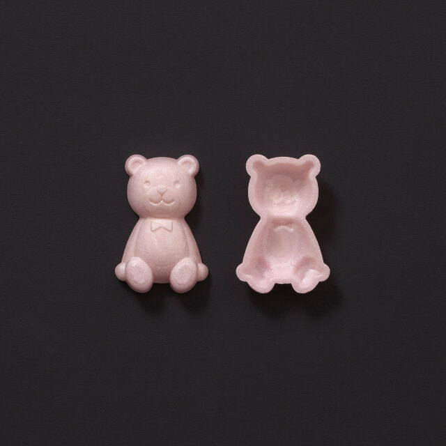 販売終了／リニューアル [C099] くま（赤／両面薄焦）