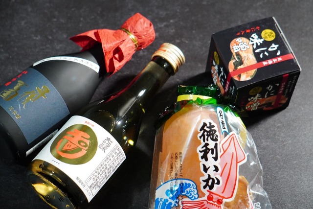 丹後の地酒と蟹みそ＆徳利いかのおつまみセット