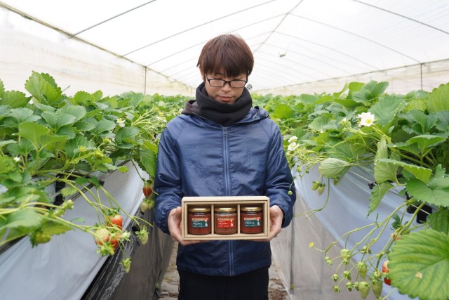 京丹後産いちごジャム・いちごバター ギフトセット 上羽農園
