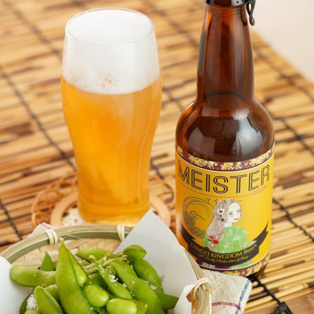 ビールと丹後の枝豆セット（琴引きの塩付き）