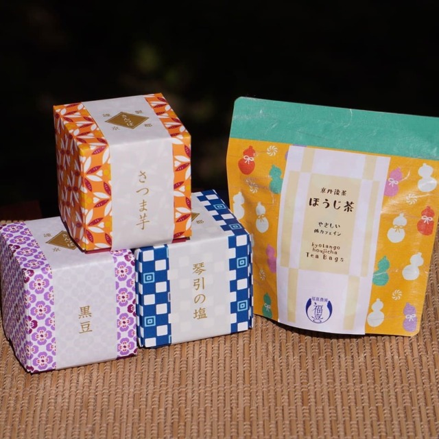 福喜農園のほうじ茶と謹製 京都きんつば