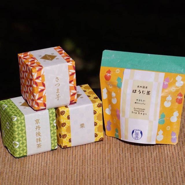 福喜農園のほうじ茶と謹製 京都きんつば