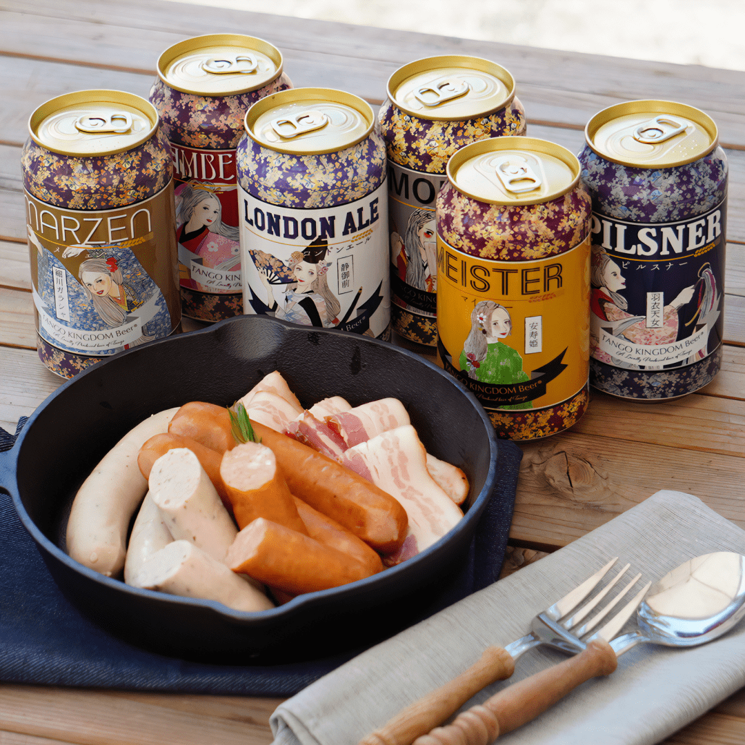 姫缶ビール6本と選べるソーセージ3種｜丹後王国こだわり市場