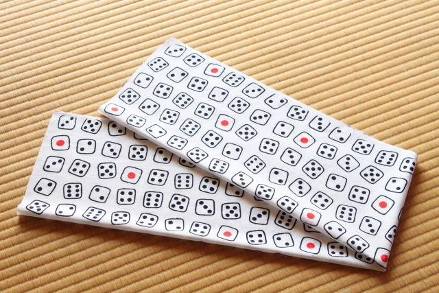 手ぬぐい　サイコロ