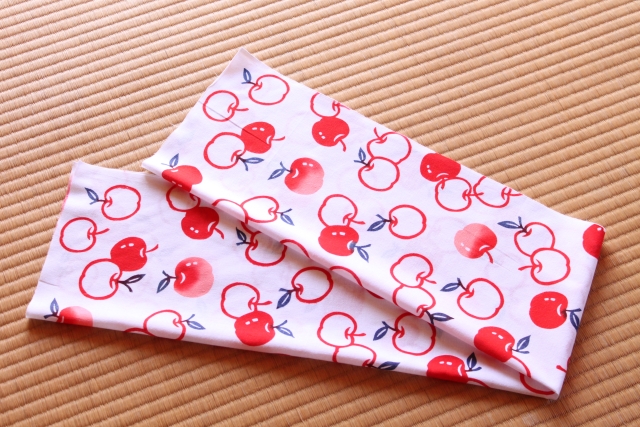 手ぬぐい　りんご