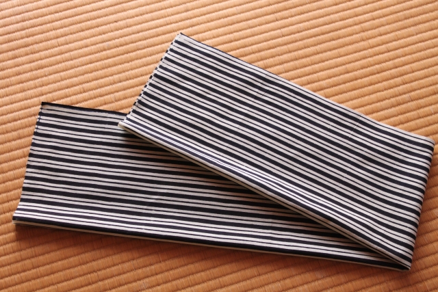 手ぬぐい　両子持縞