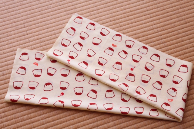 手ぬぐい　プリン